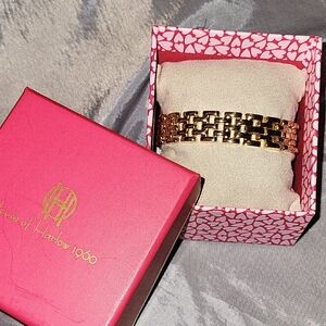 House of Harlow 1960 Gold Link Bracelet Bnib TL Rt